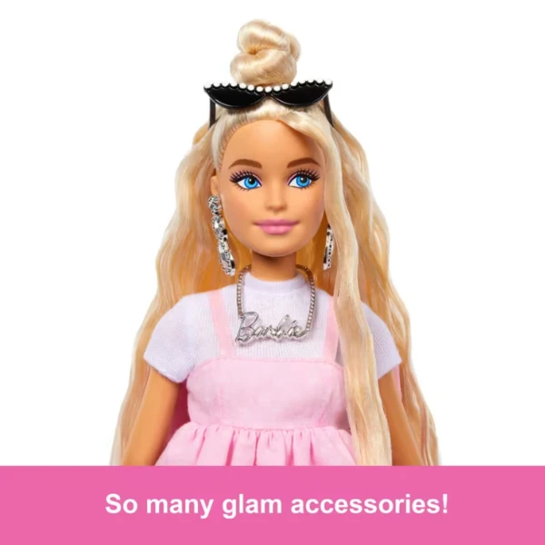 Кукла barbie "модница в пастельно-розовом платье" 4