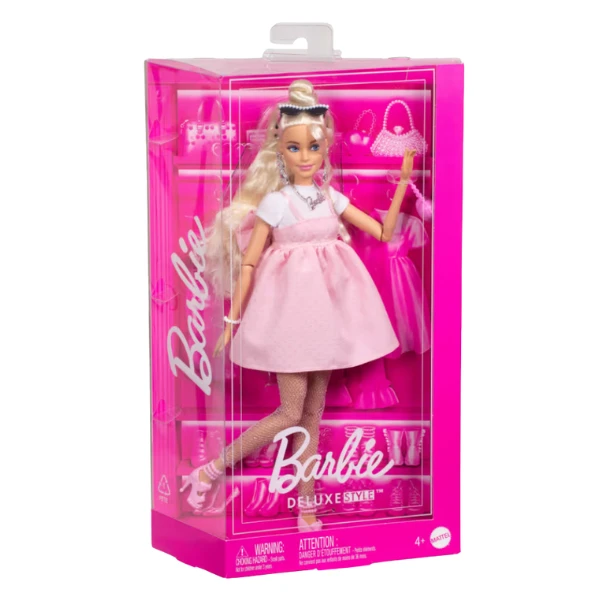 Кукла barbie "модница в пастельно-розовом платье" 3