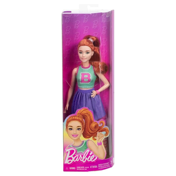 Кукла barbie "модница в фиолетовой плиссированной юбке" 3