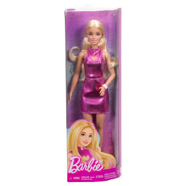 Кукла barbie "модница в розовом мини-платье" 3