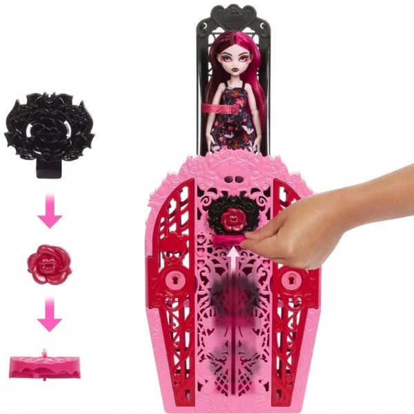Игровой набор monster high "дракулаура и садовые тайны" 10