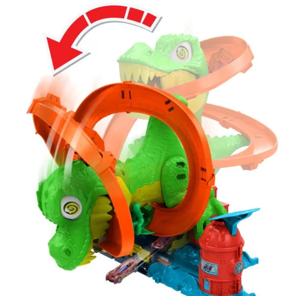 Игровой набор hot wheels city: атака огненного ти-рекса 7