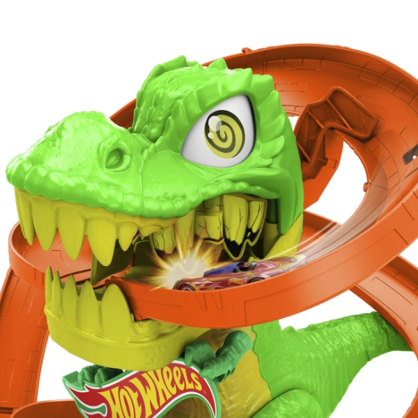 Игровой набор hot wheels city: атака огненного ти-рекса 4