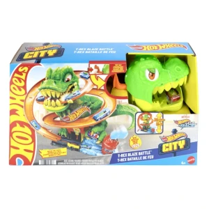 Игровой набор hot wheels city: атака огненного ти-рекса Thumbnail 3