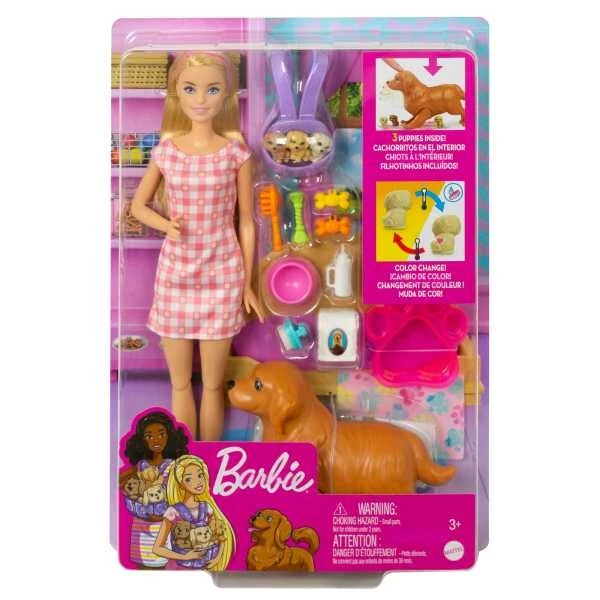 Игровой набор barbie "новорожденные щенки" 8