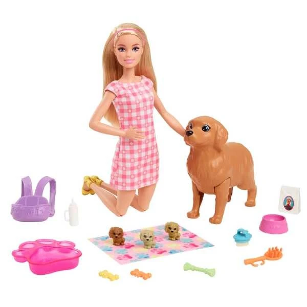 Игровой набор barbie "новорожденные щенки" 2