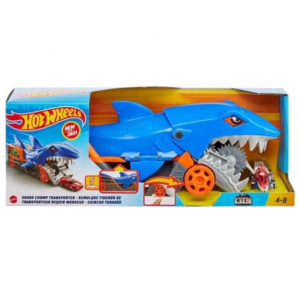 Hot wheels грузовик-транспортер "акулья пасть" 2