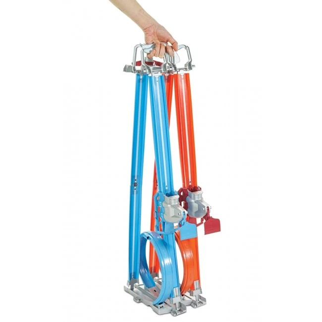 Hot wheels портативный трек "двойная петля" 4