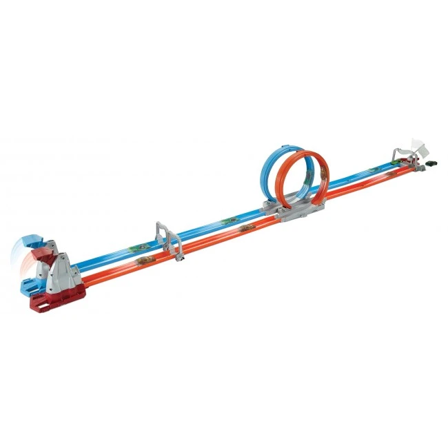 Hot wheels портативный трек "двойная петля" 3