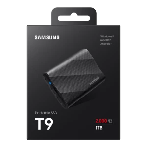 SSD portabil extern Samsung T9, 1 TB, Negru (MU-PG1T0B/WW)