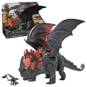 Figurină dragon red death cu mini-toothless "cum să îți dresezi dragonul"