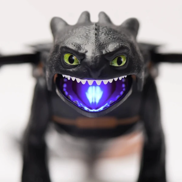 Jucărie interactivă "toothless" cu efecte de lumină și sunet 4