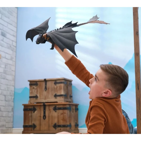 Jucărie interactivă "toothless" cu efecte de lumină și sunet 11