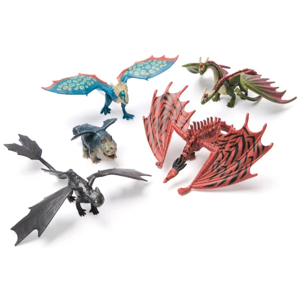 Set de mini-figurine cu dragoni "cum să îți dresezi dragonul" 4