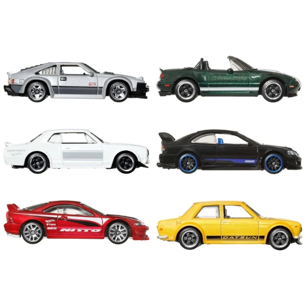 Set de mașinuțe colecționabile hot wheels „străzile japoniei” 1:64 4
