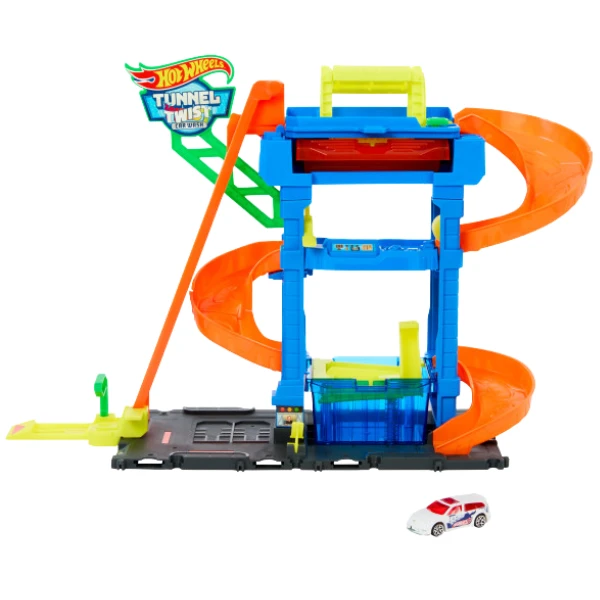 Hot wheels трек "автомойка туннельный твист" 2