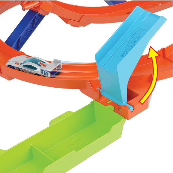 Hot wheels игровой новор "циклон с петлями" с пусковым механизмом 4