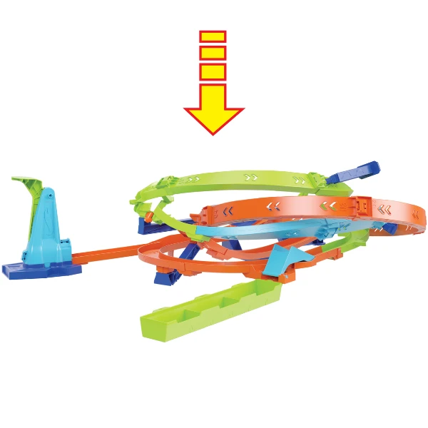 Hot wheels игровой новор "циклон с петлями" с пусковым механизмом 5