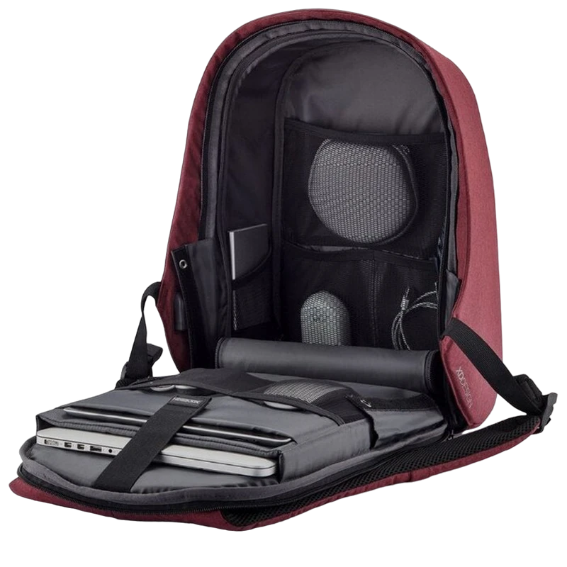 Rucsac pentru laptop bobby hero small, 13.3", piele artificială, roșu 15