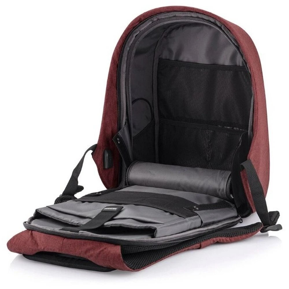Rucsac pentru laptop bobby hero small, 13.3", piele artificială, roșu 10