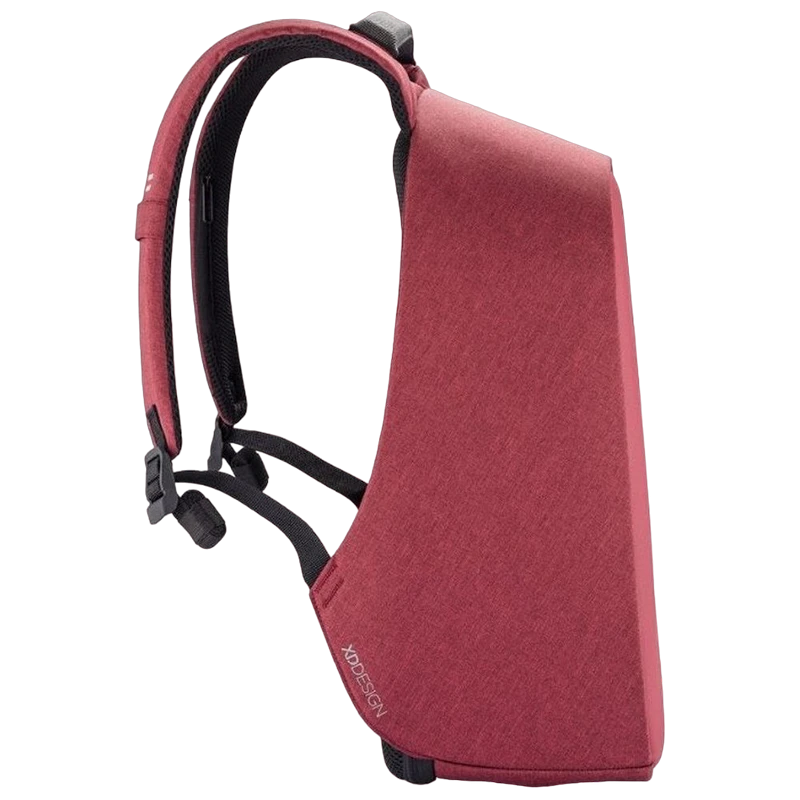 Rucsac pentru laptop bobby hero small, 13.3", piele artificială, roșu 6