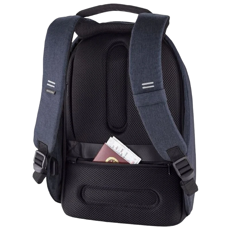 Рюкзак для ноутбука bobby hero small, 13.3", искусственная кожа, тёмно-синий 8