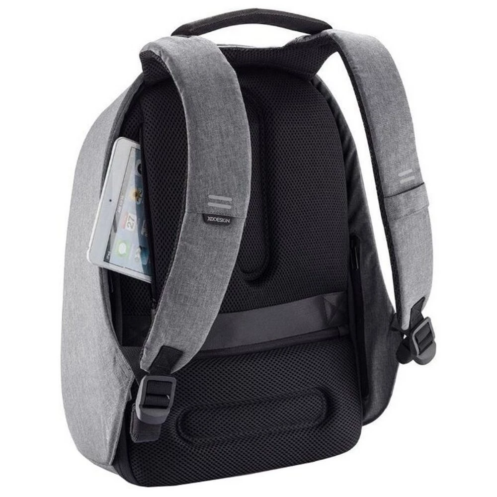 Rucsac pentru laptop bobby hero regular, 15.6", piele artificială, gri 17