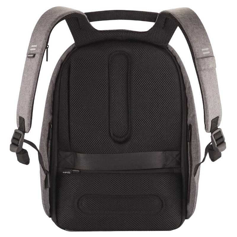 Rucsac pentru laptop bobby hero regular, 15.6", piele artificială, gri 10