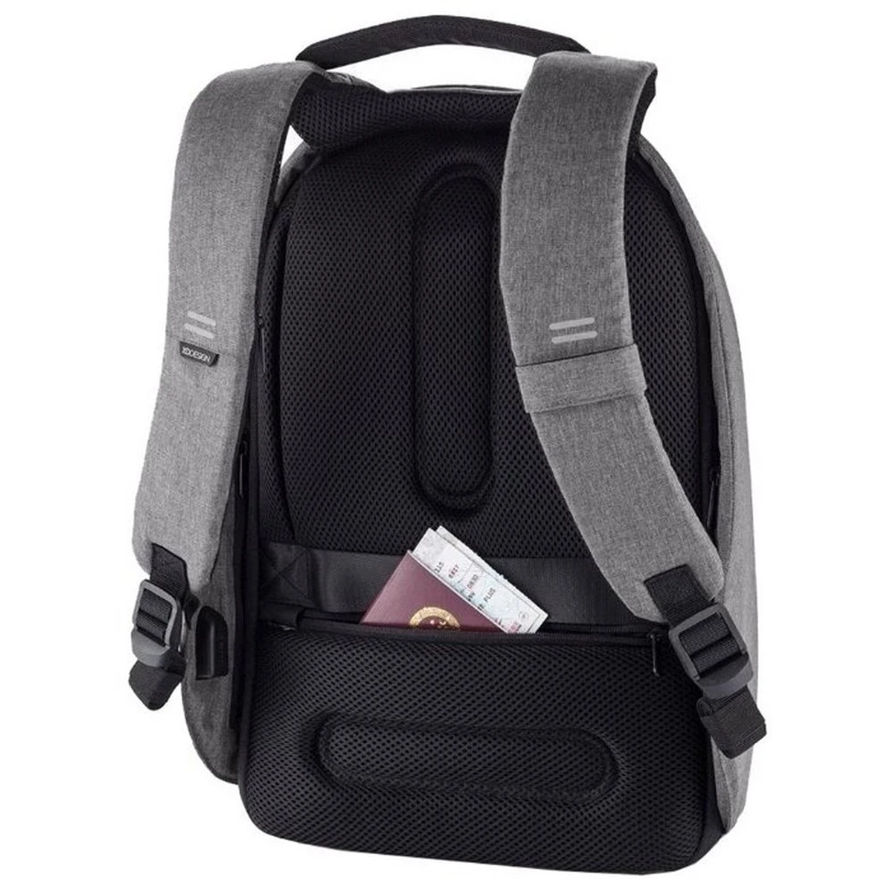 Рюкзак для ноутбука bobby hero regular, 15.6", искусственная кожа, серый 15