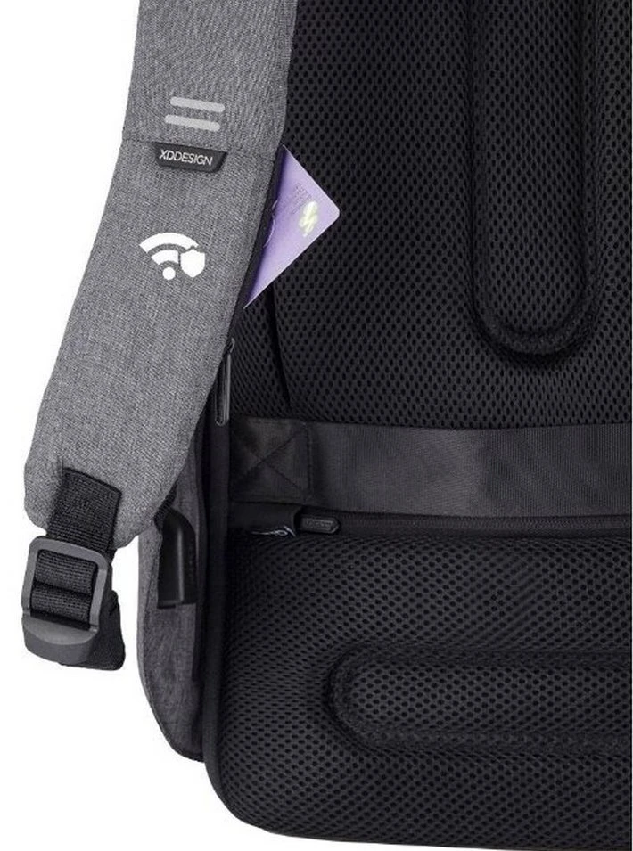 Рюкзак для ноутбука bobby hero regular, 15.6", искусственная кожа, серый 11