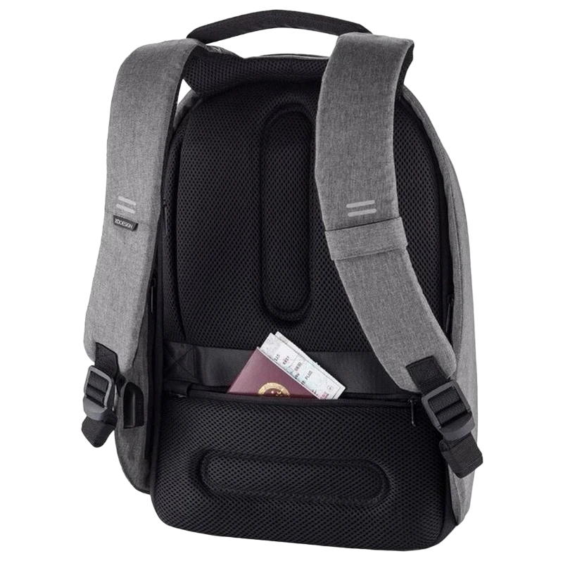 Рюкзак для ноутбука bobby hero regular, 15.6", искусственная кожа, серый 4