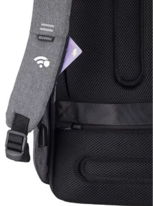 Rucsac pentru laptop bobby hero regular, 15.6", piele artificială, gri Thumbnail 11