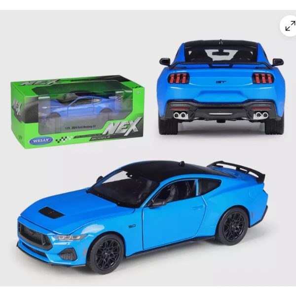 Коллекционный автомобиль 2024 ford mustang gt 1:25 welly 11