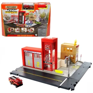 Hot wheels игровой набор "пожарная часть" matchbox