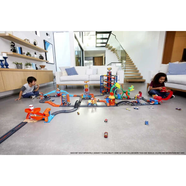 Hot wheels игровой набор «городской трек», 10 предметов 6