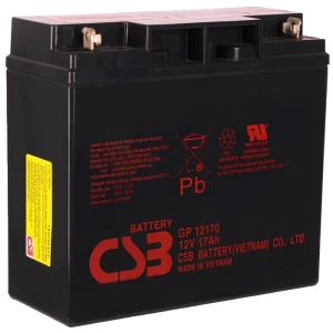 Аккумулятор для резервного питания csb gp12170b1, 12в 17