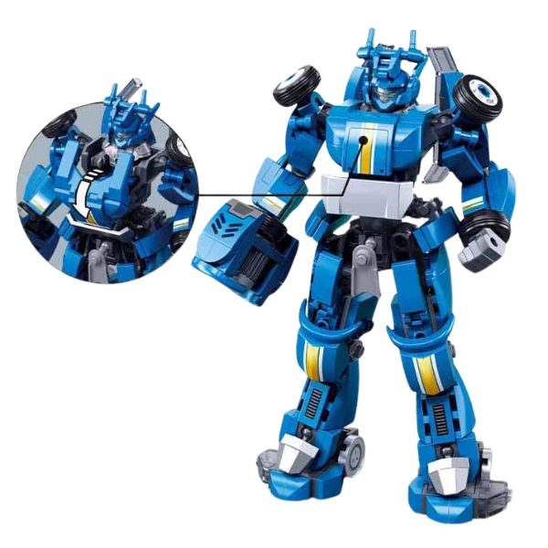 Set de construcție "robot-mașină sport 2 în 1", 253 elem. 4