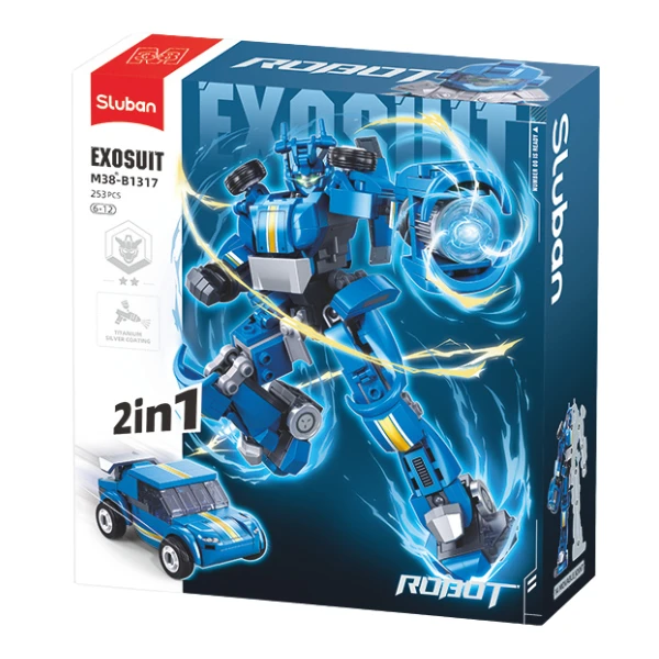 Set de construcție "robot-mașină sport 2 în 1", 253 elem. 3