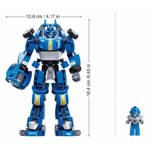 Set de construcție "robot-mașină sport 2 în 1", 253 elem. 6