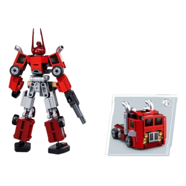 Set de construcție "robot-camion 2 în 1", 260 elem. 5