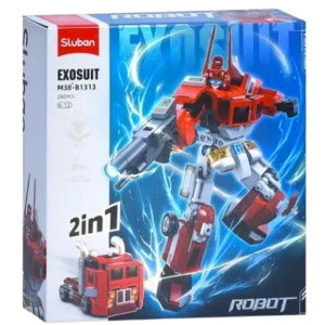 Set de construcție "robot-camion 2 în 1", 260 elem. Thumbnail 3