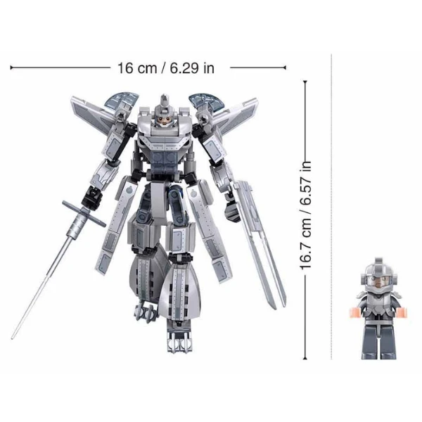 Set de construcție "elicopter militar 2 în 1", 218 elem. 6