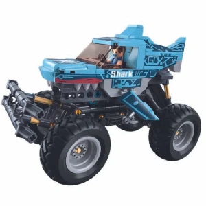 Set de construcție „monster truck - rechinul albastru”, cu inerție, 273 elem. Thumbnail 2