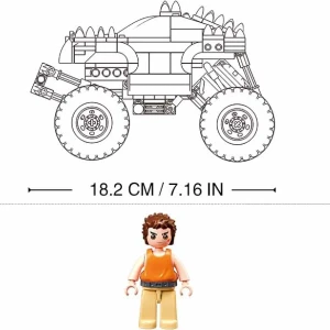 Set de construcție „monster truck - foc argintiu”, cu inerție, 267 elem. Thumbnail 3