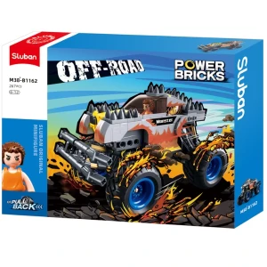 Set de construcție „monster truck - foc argintiu”, cu inerție, 267 elem. Thumbnail 7