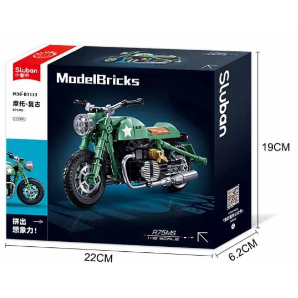 Set de construcție „motocicleta r75ms”, scara 1:12, 215 elem. 6
