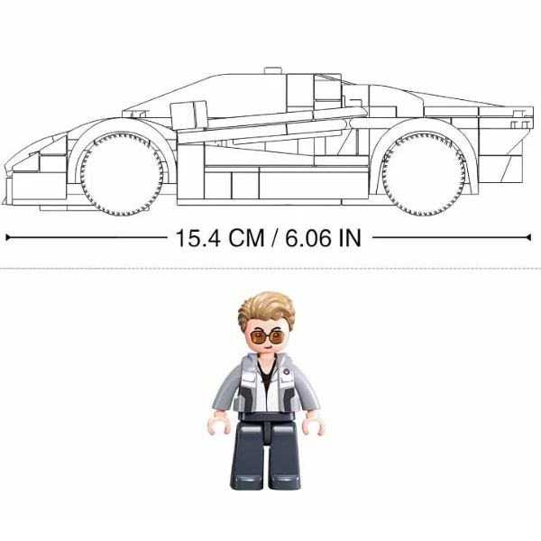 Set de construcție „mașină sport 2020”, 264 elem. 3