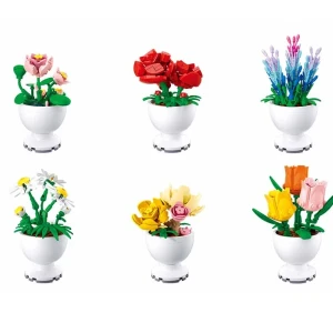 Set de construcție ”floare în ghiveci", 6 modele Thumbnail 2