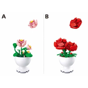 Set de construcție ”floare în ghiveci", 6 modele Thumbnail 5