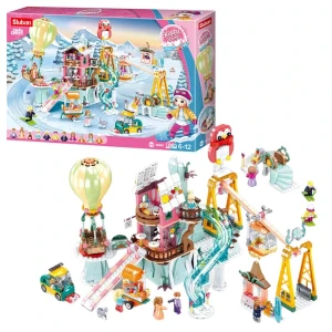 Set de construcție ”vacanța la stațiune de ski”, 1065 elem.